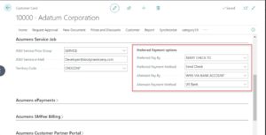 business central prepayments automation management