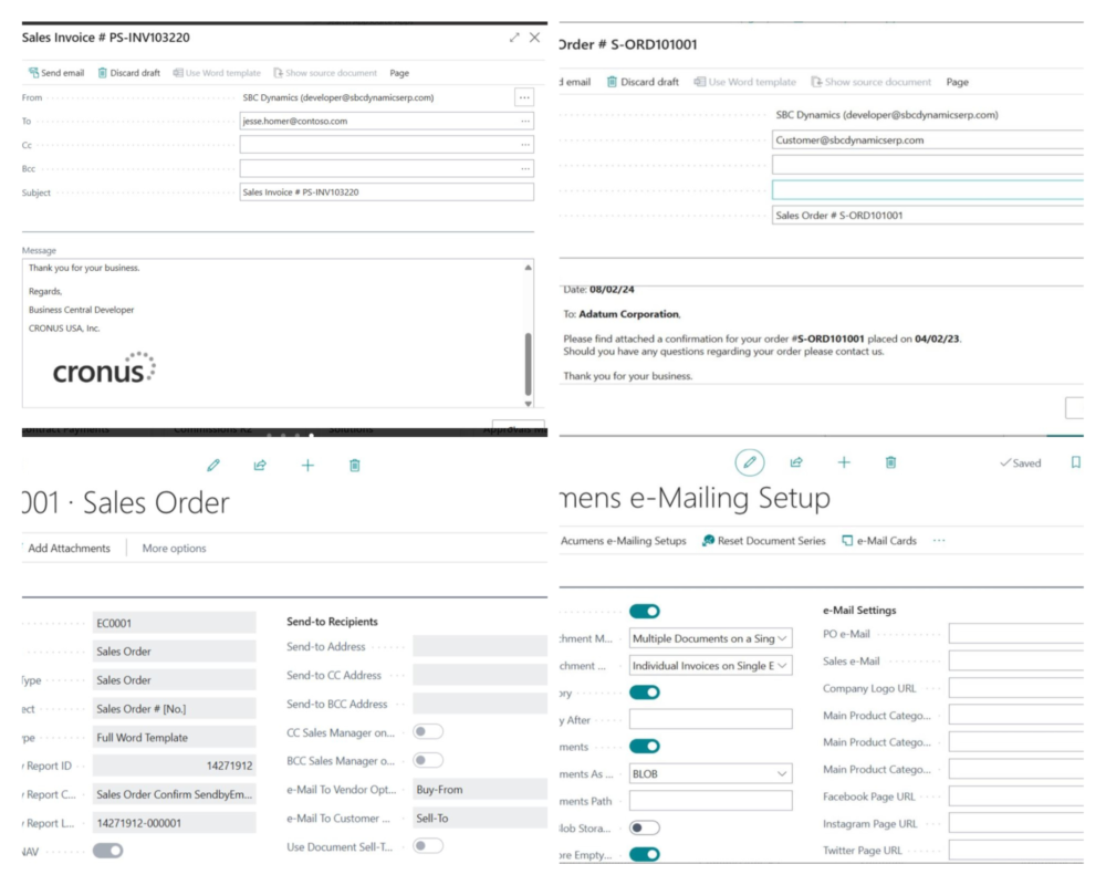 Acumens e-Mailing Dynamics 365 Emailing Dynamics 365