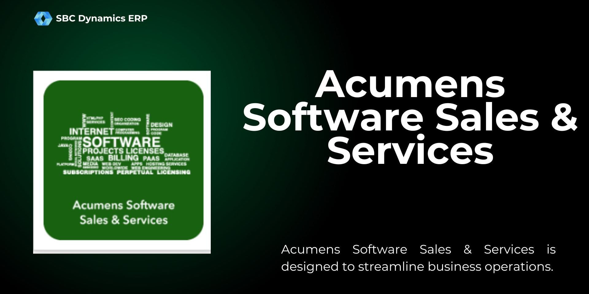 sales and services software