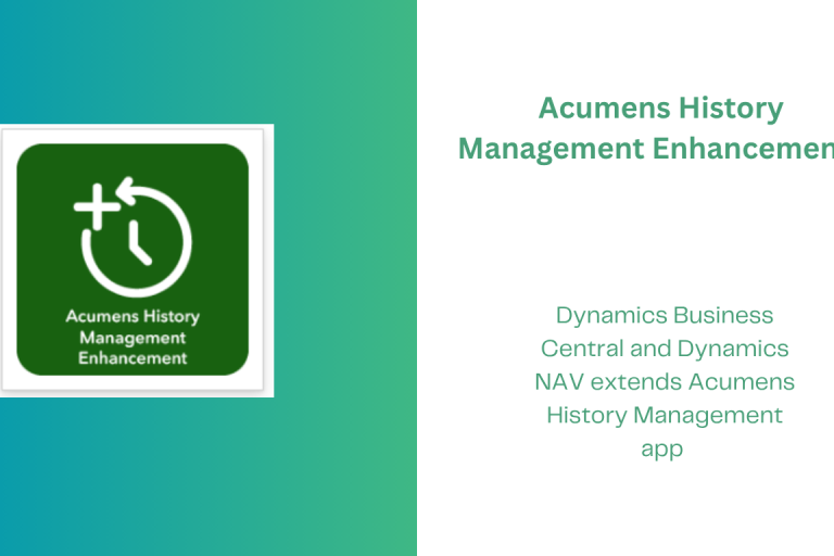 History Management app for microsoft dynamics erp