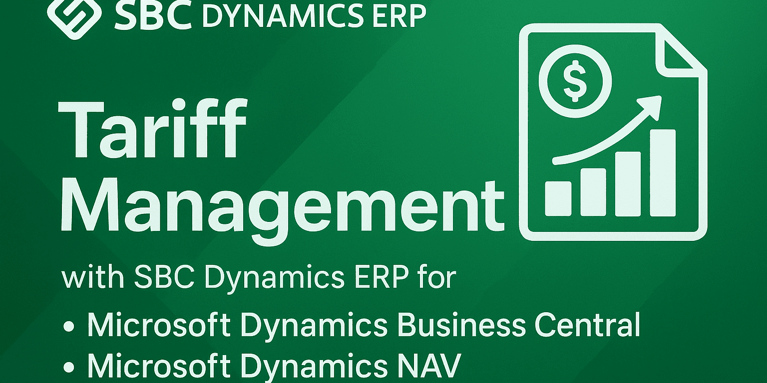 microsoft dynamics tariff Microsoft Dynamics Tariff management