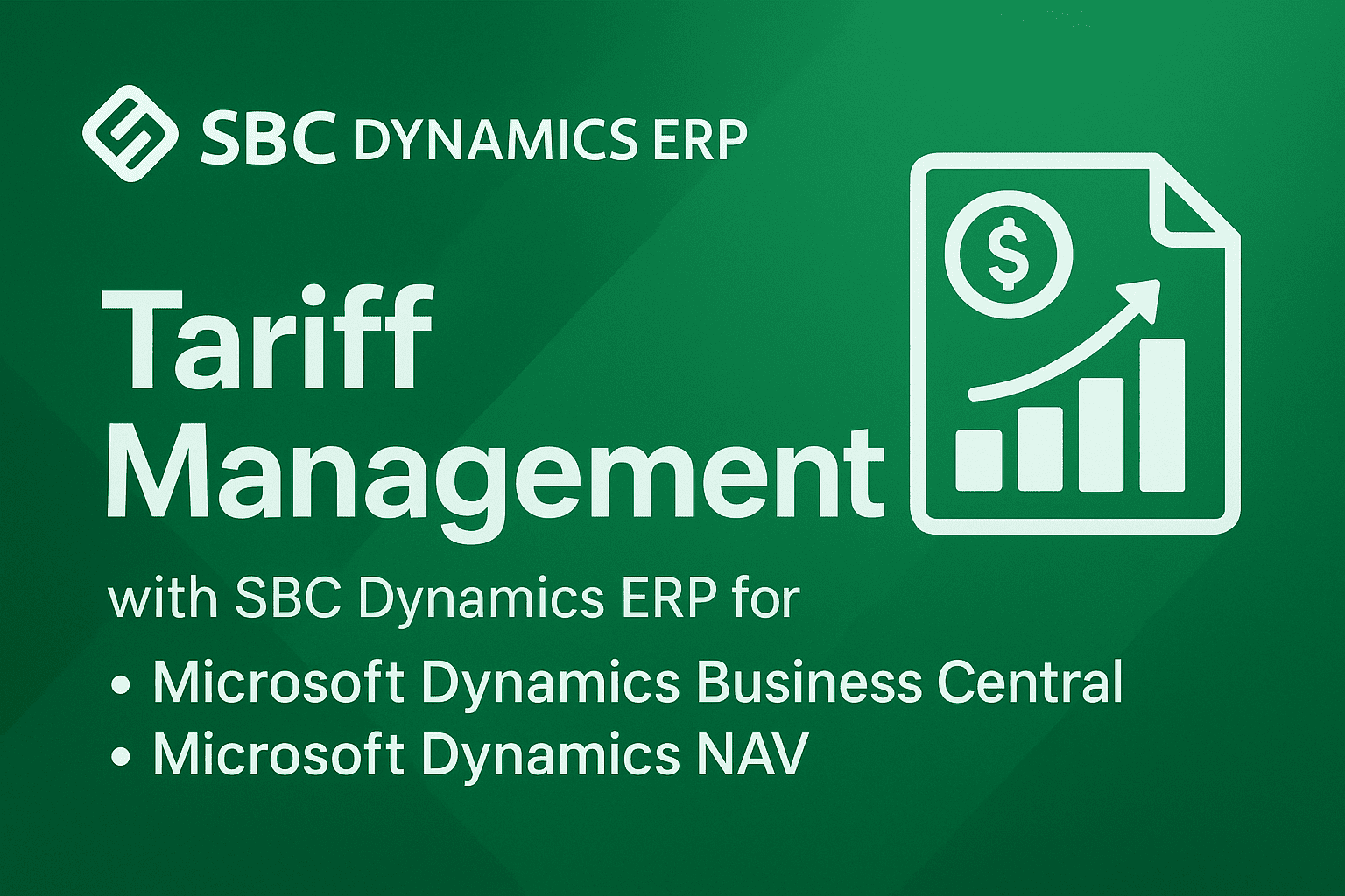 microsoft dynamics tariff Microsoft Dynamics Tariff management