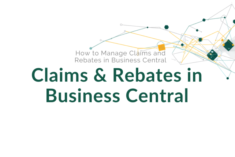 claims and rebates business central