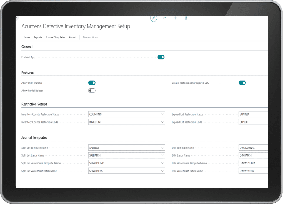 Acumens Defective Inventory Management
