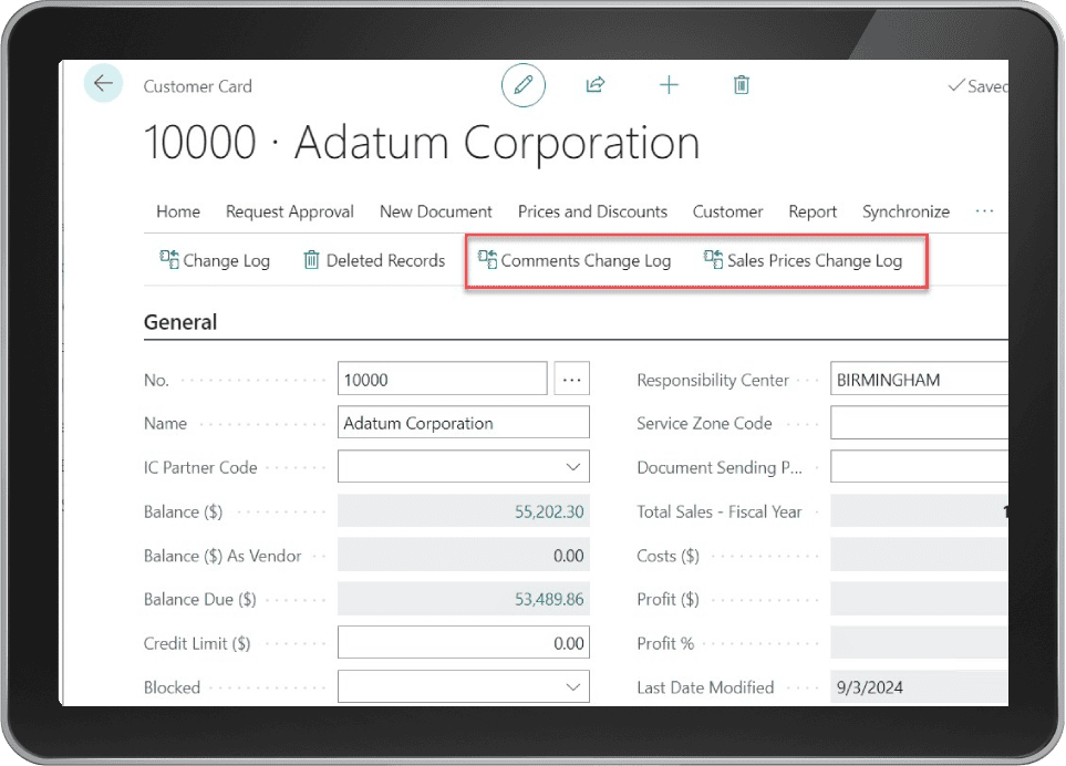 Acumens History Management Enhancements